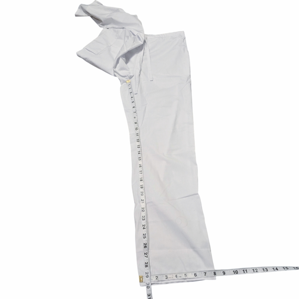 Allheart Basics White Scrub Pants M - Picture 7 of 10